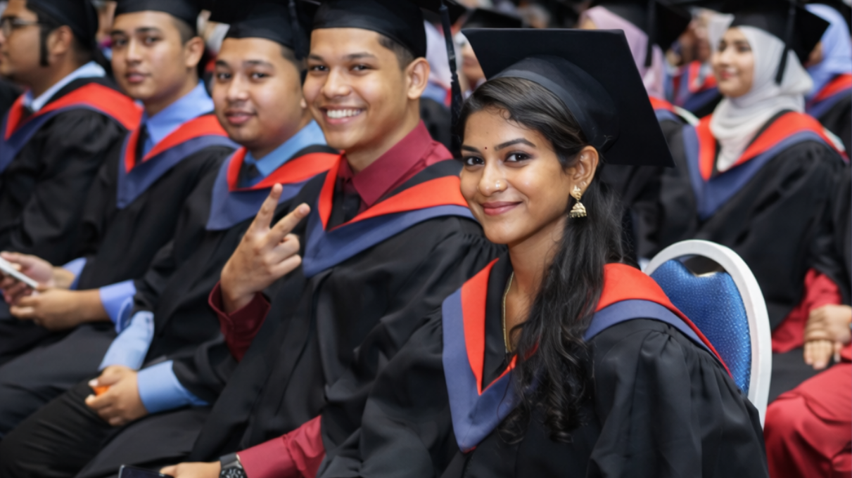 DIT graduating class celebrating at convocation ceremony